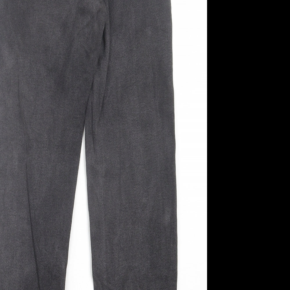 Pull&Bear Womens Grey Cotton Straight Jeans Size 8 L27 in Regular Button