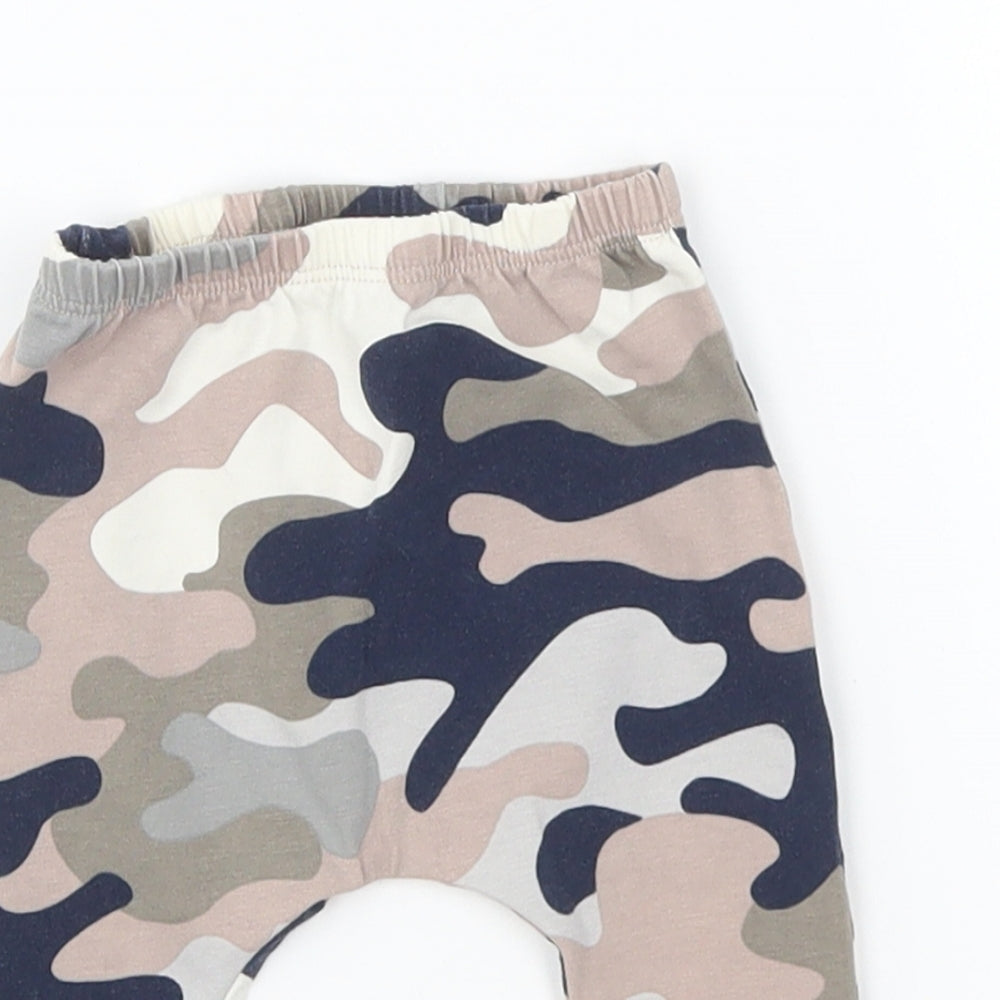 NEXT Baby Multicoloured Camouflage Cotton Jogger Leggings Size 3-6 Months Pullover
