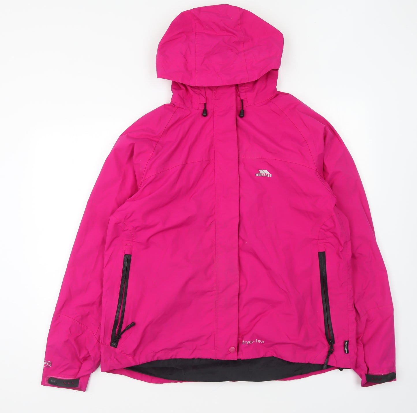 Trespass Womens Pink Rain Coat Coat Size 2XL Zip