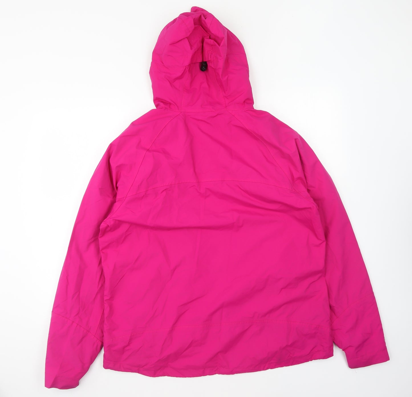 Trespass Womens Pink Rain Coat Coat Size 2XL Zip