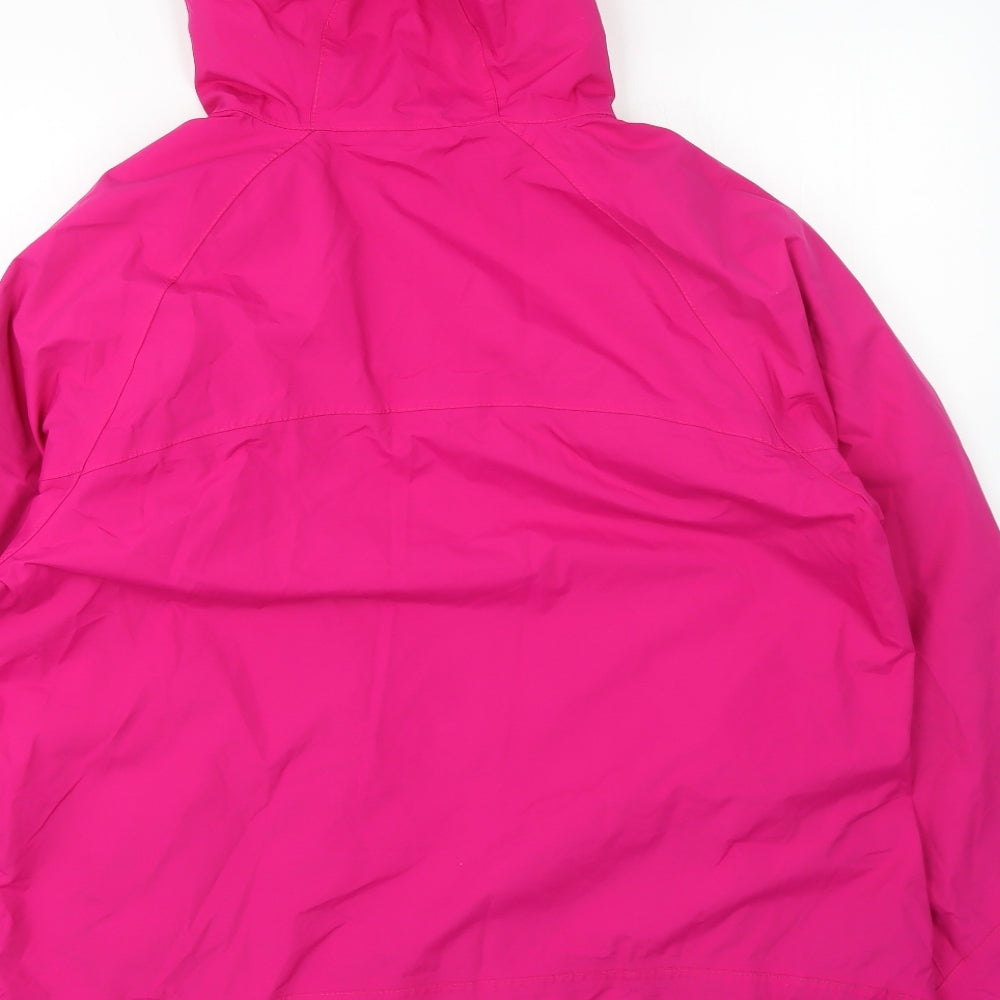 Trespass Womens Pink Rain Coat Coat Size 2XL Zip