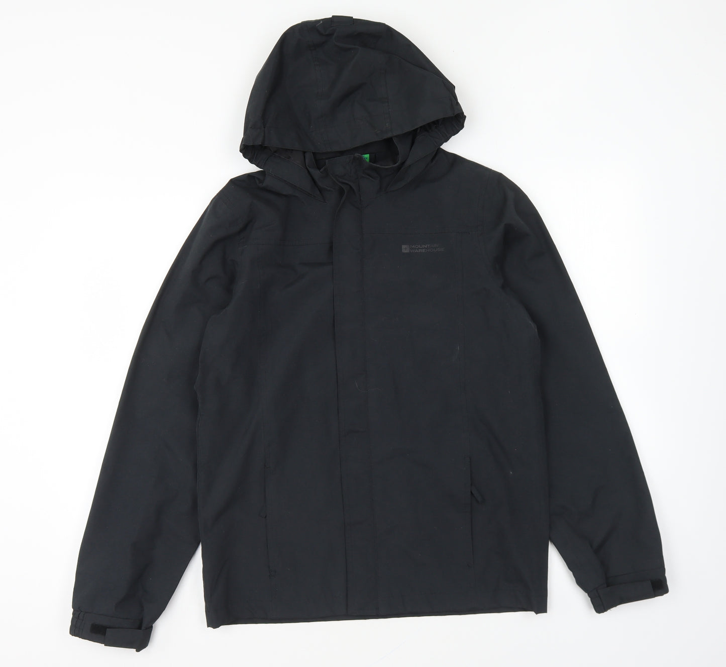 Mountain Warehouse Boys Black Rain Coat Coat Size 13 Years Zip