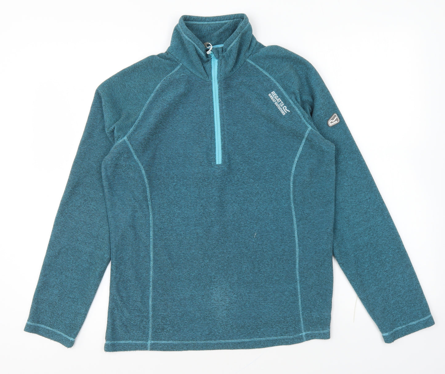 Regatta Womens Green Polyester Pullover Sweatshirt Size 10 Zip