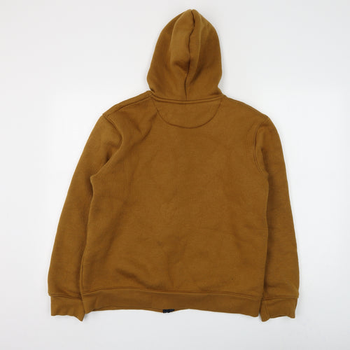 Matalan Mens Brown Cotton Full Zip Hoodie Size L