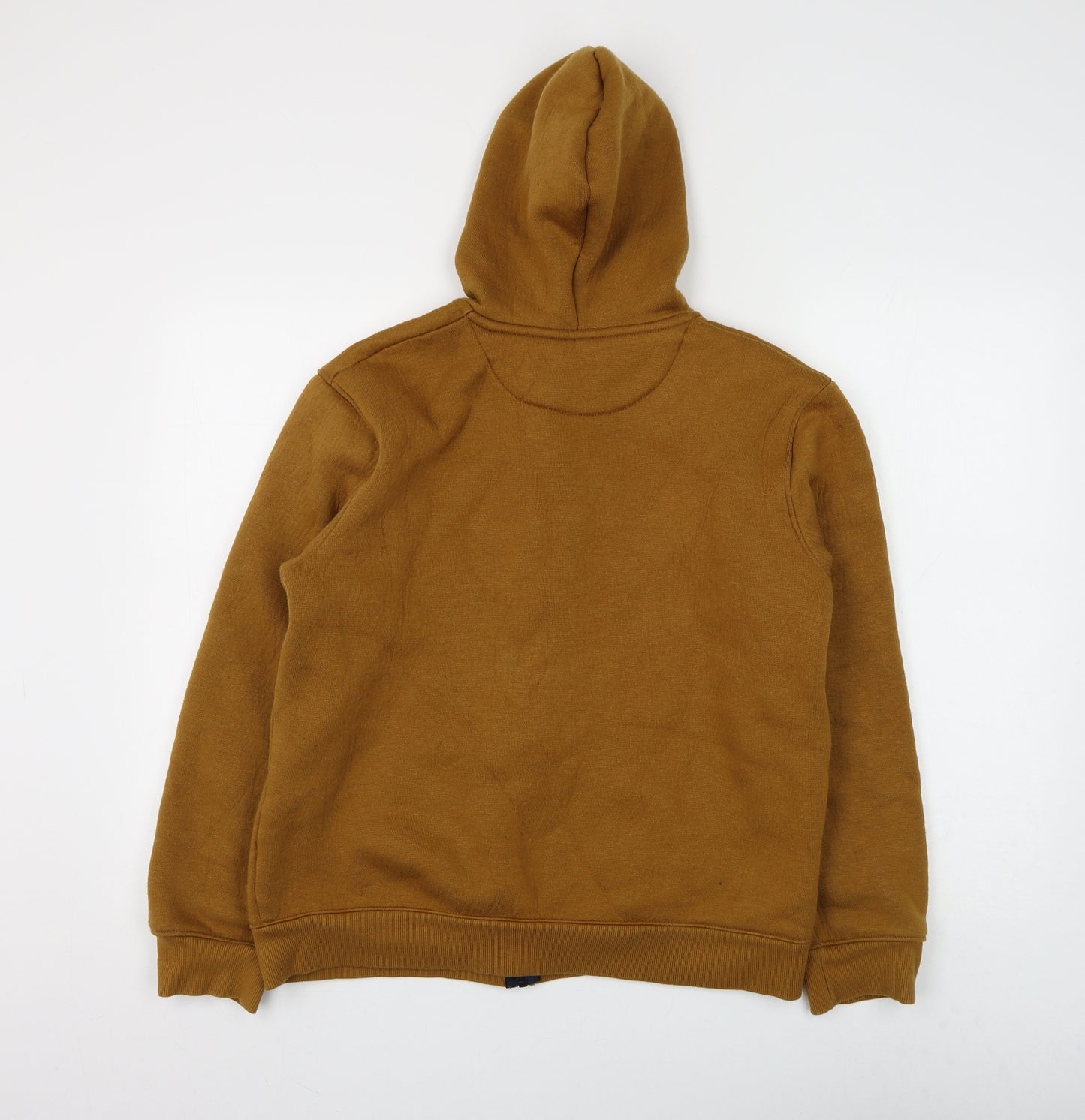 Matalan Mens Brown Cotton Full Zip Hoodie Size L