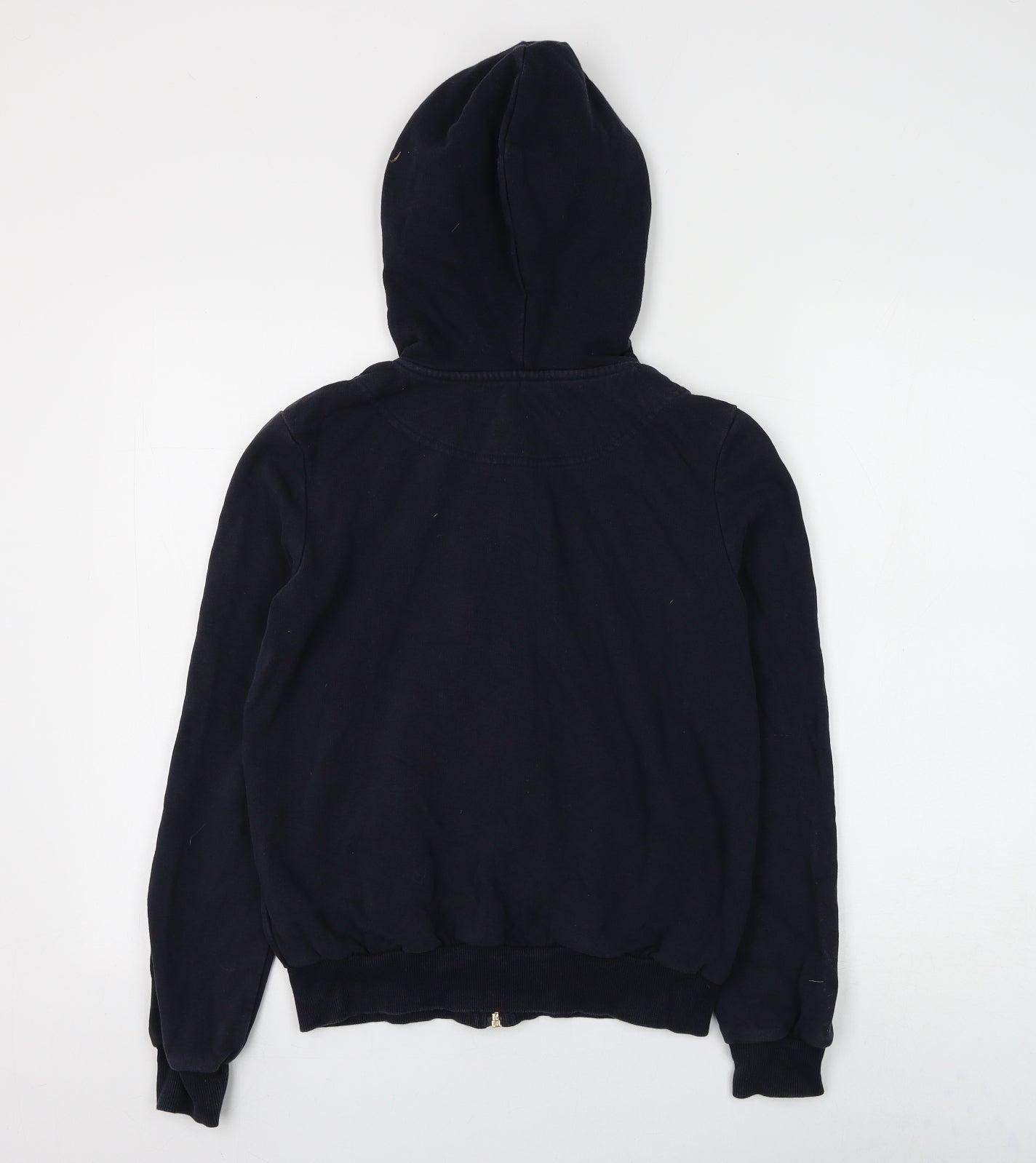 H&M Womens Blue Cotton Full Zip Hoodie Size XS Zip