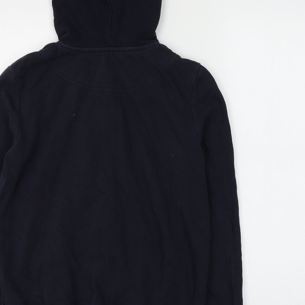 H&M Womens Blue Cotton Full Zip Hoodie Size XS Zip
