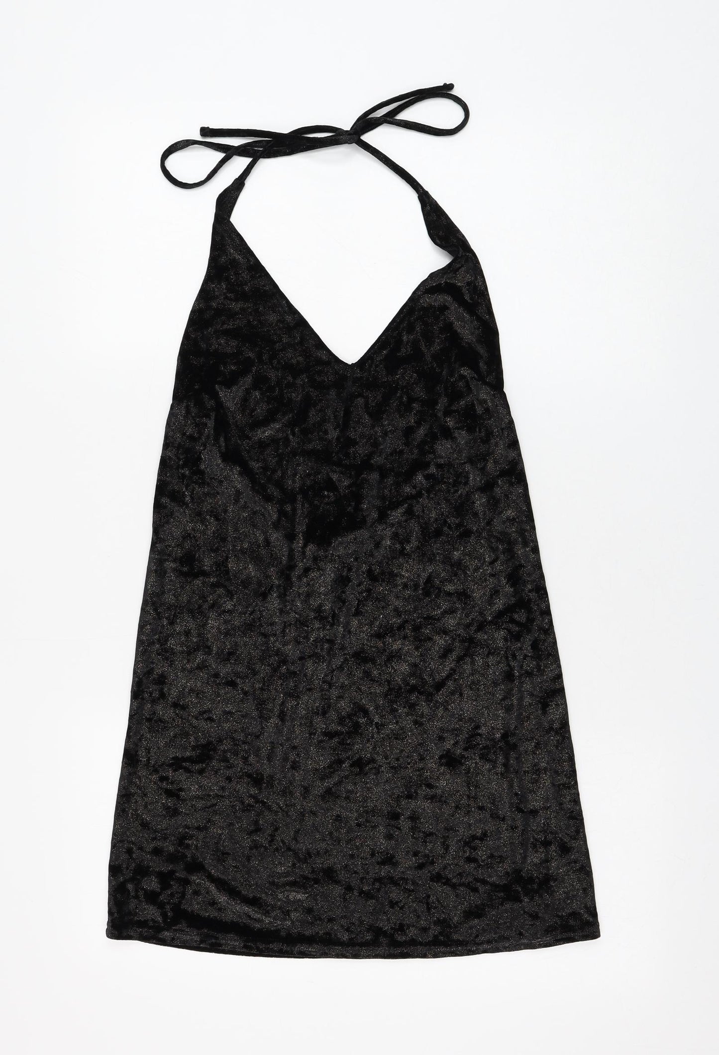 Motel Womens Black Polyester Mini Size XS Halter Tie