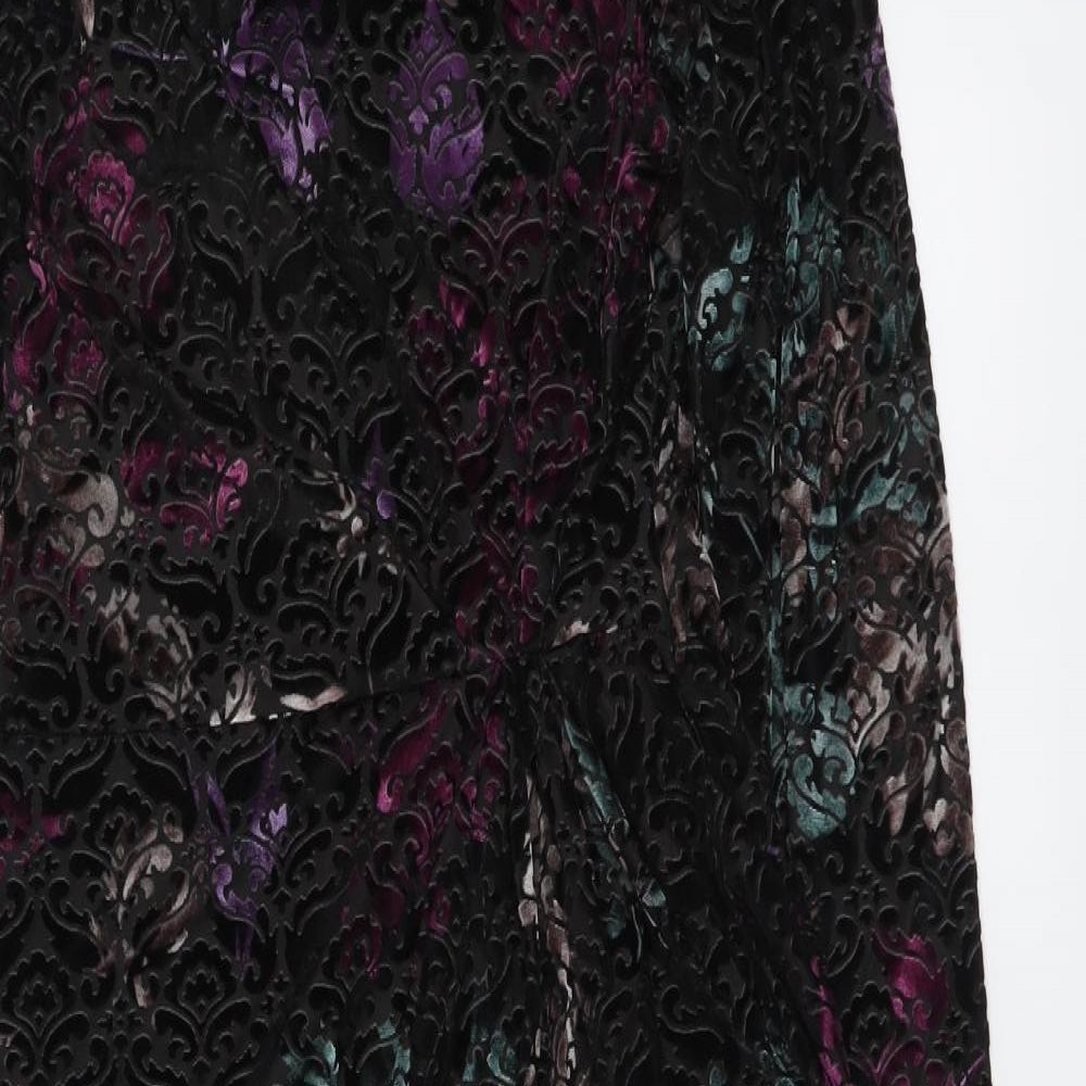 Marks and Spencer Womens Multicoloured Geometric Polyester Bodycon Size 12 Round Neck Pullover