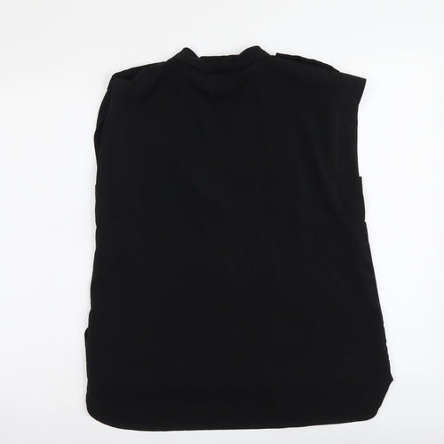 VILA Womens Black Polyester Basic Tank Size M V-Neck