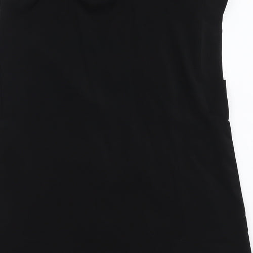 VILA Womens Black Polyester Basic Tank Size M V-Neck