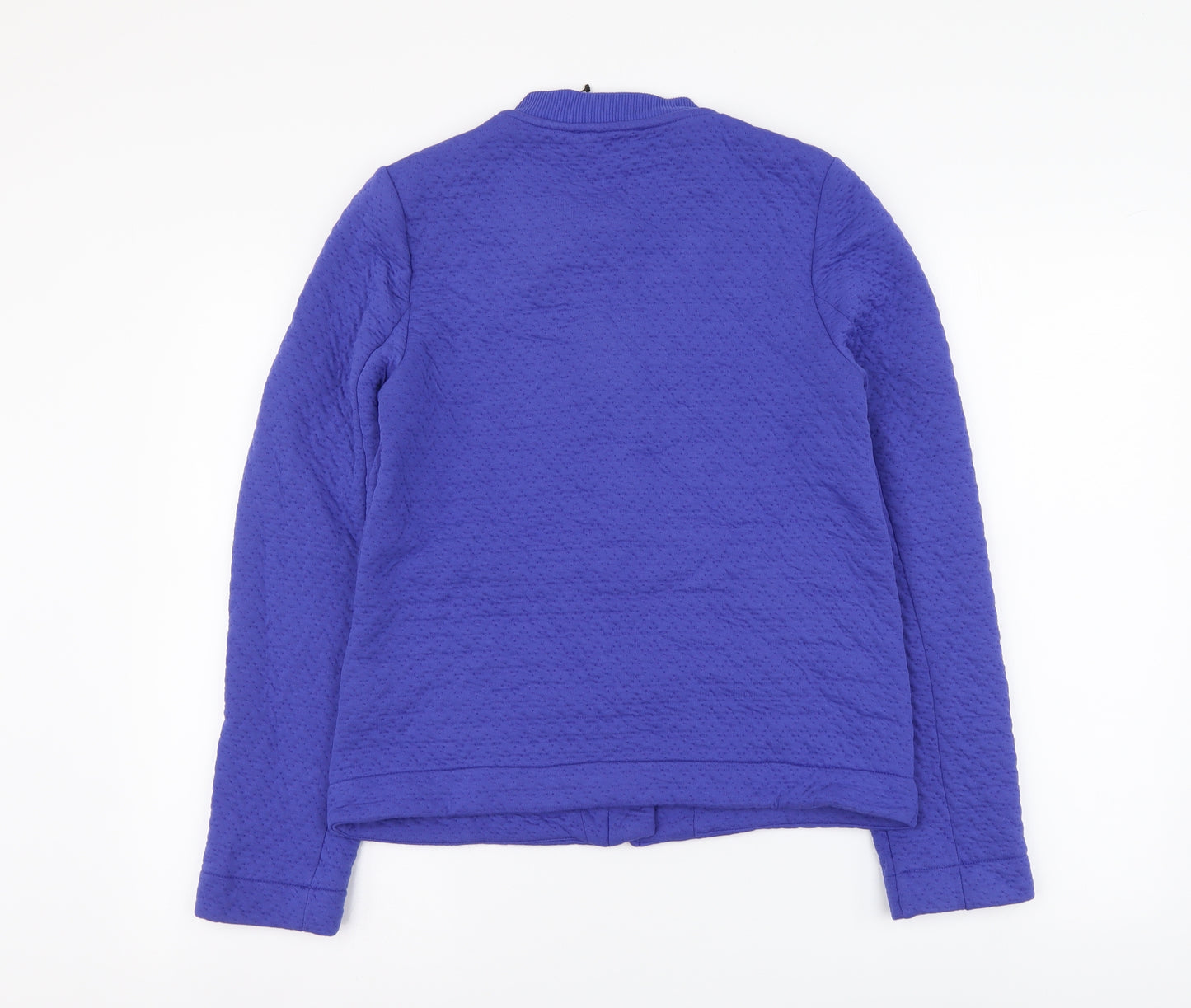 Marks and Spencer Womens Blue Polyester Full Zip Hoodie Size 8 Zip