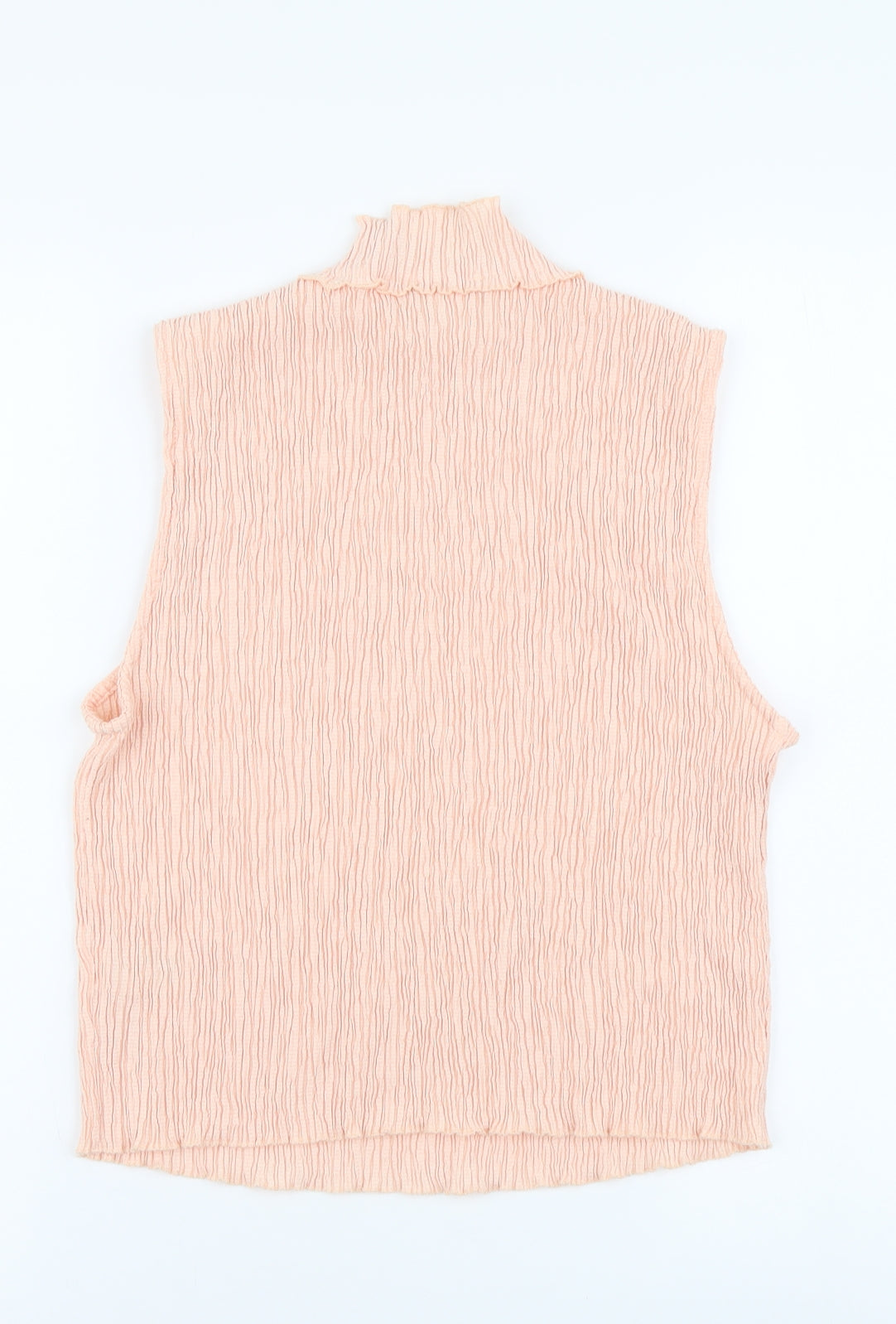 Marks and Spencer Womens Pink Polyester Basic Tank Size 12 Mock Neck