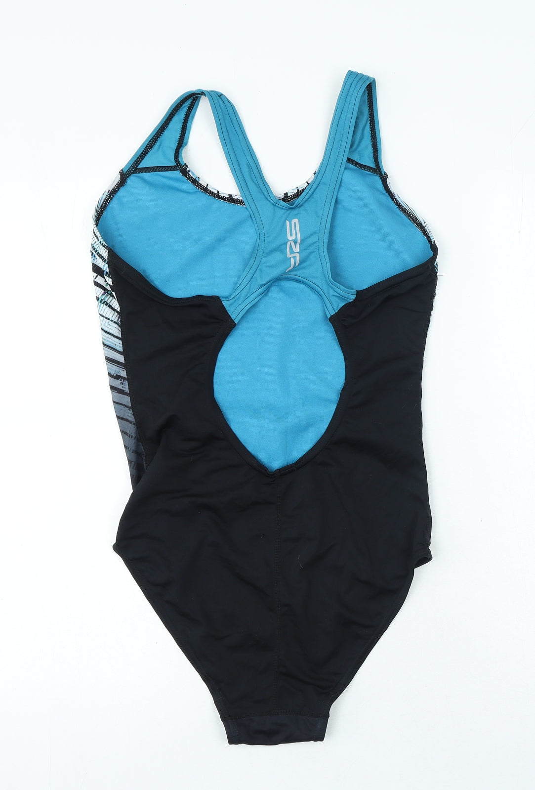 Slazenger Womens Blue Geometric Polyester One Piece Size 14