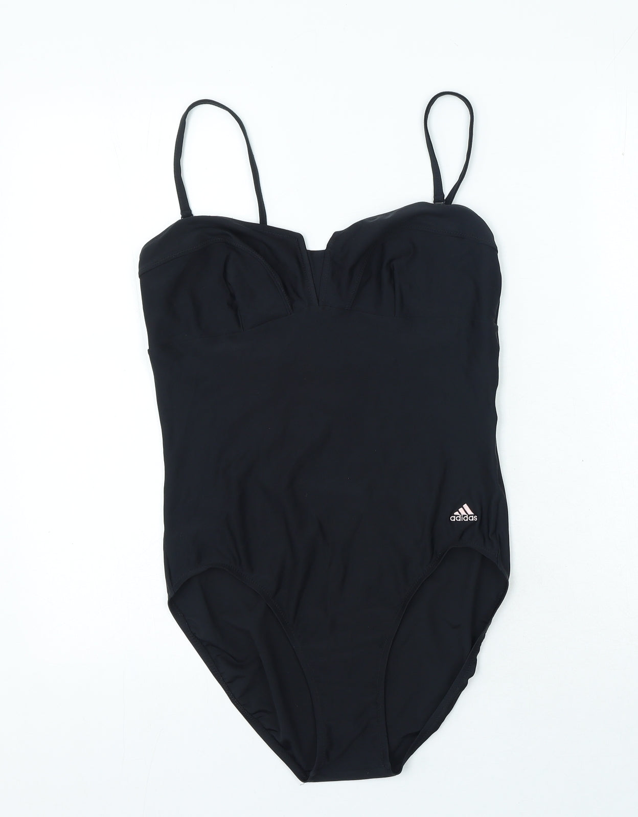adidas Womens Black Polyester One Piece Size 16