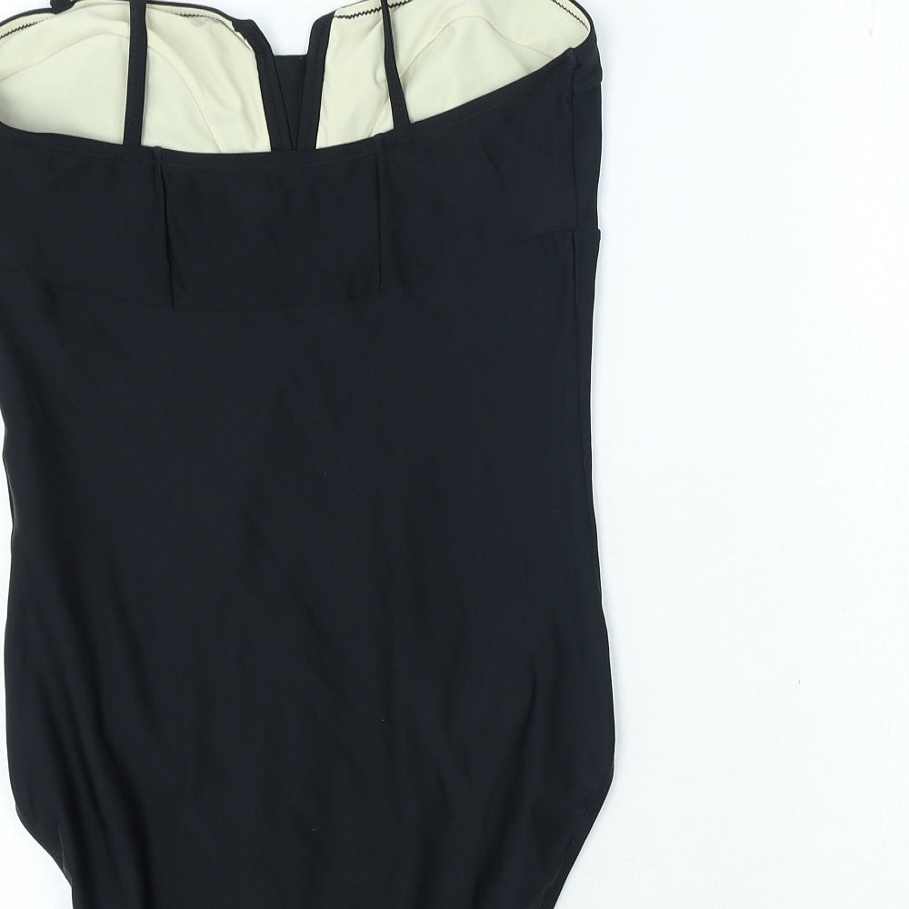 adidas Womens Black Polyester One Piece Size 16