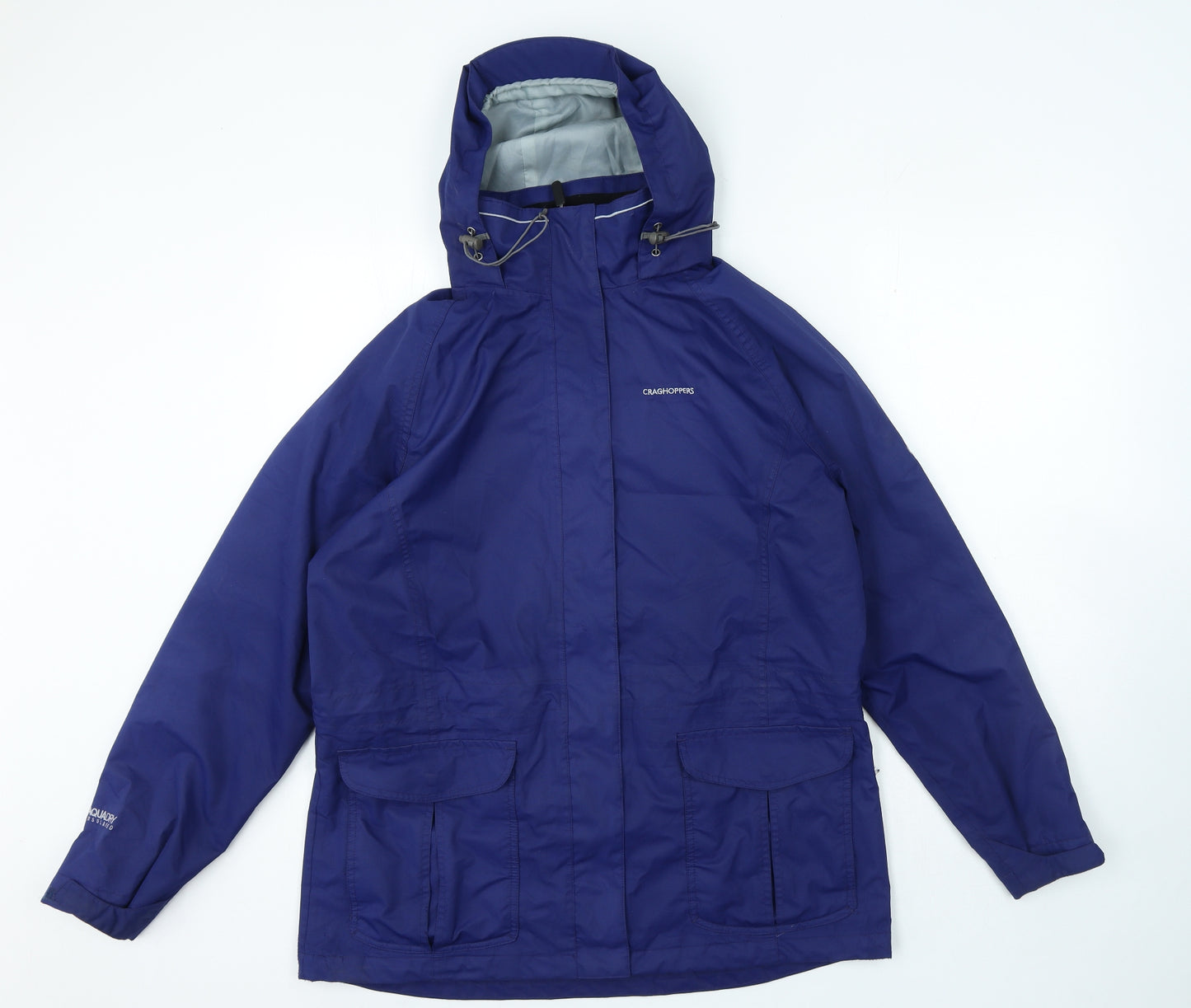 Craghoppers Womens Blue Windbreaker Coat Size 16 Zip