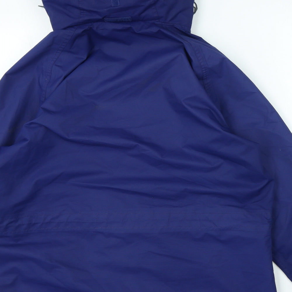 Craghoppers Womens Blue Windbreaker Coat Size 16 Zip