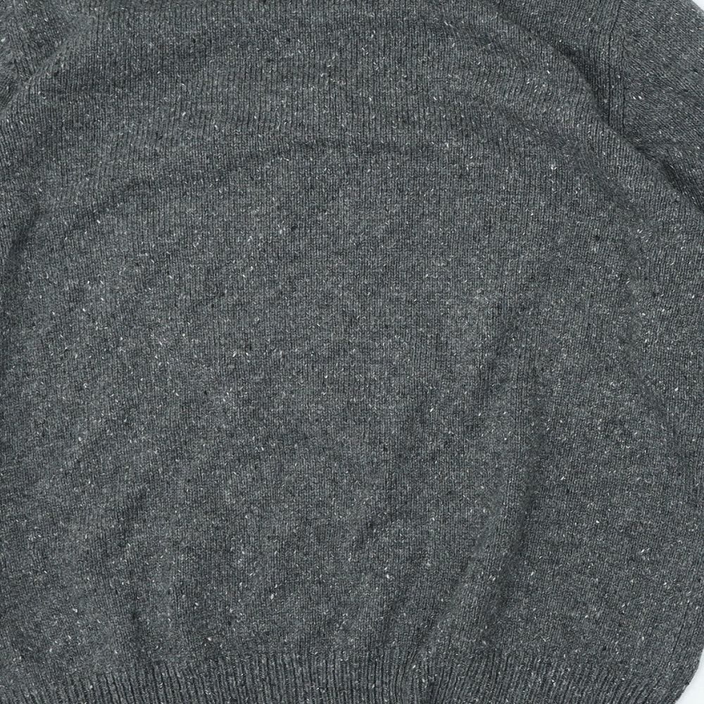 Cedar Wood State Mens Grey Crew Neck Acrylic Pullover Jumper Size XL - Christmas Pudding