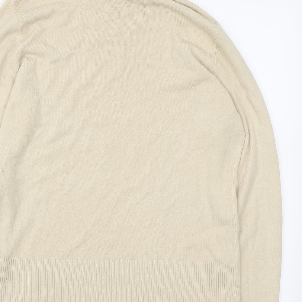 NEXT Womens Ivory Roll Neck Acrylic Pullover Jumper Size 16