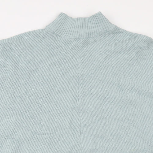 JD Williams Womens Blue High Neck Acrylic Pullover Jumper Size 16