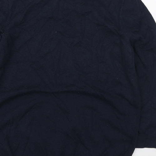 NEXT Womens Blue Round Neck Cotton Pullover Jumper Size 12