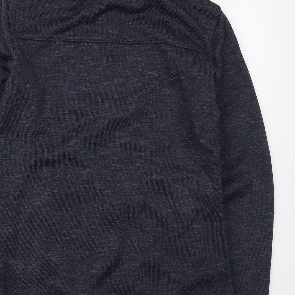 Marks and Spencer Womens Blue Polyester Full Zip Sweatshirt Size 8 Zip