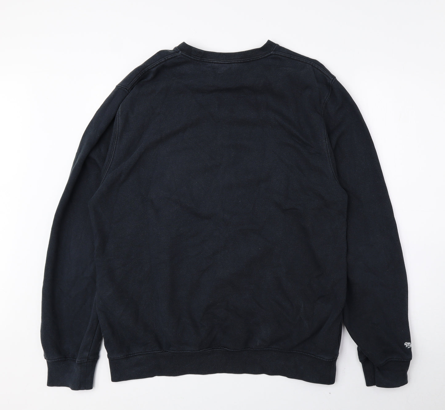 Mitchell & Ness Mens Black Cotton Pullover Sweatshirt Size L - Blackhawks
