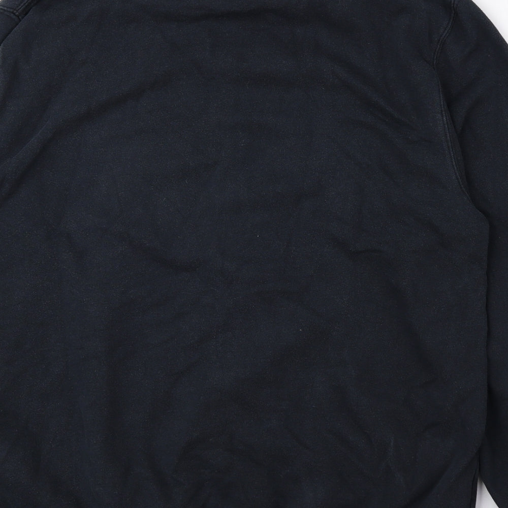 Mitchell & Ness Mens Black Cotton Pullover Sweatshirt Size L - Blackhawks