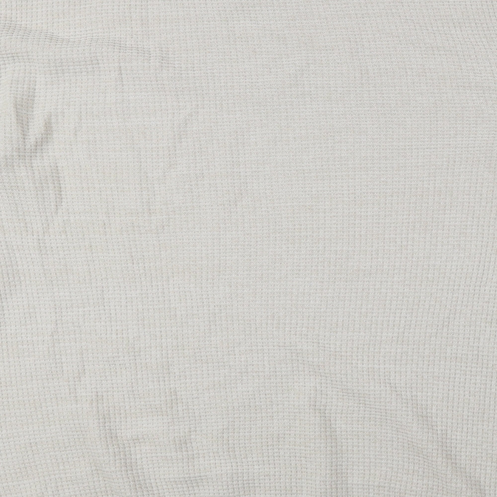 George Mens Ivory Crew Neck Cotton Pullover Jumper Size L