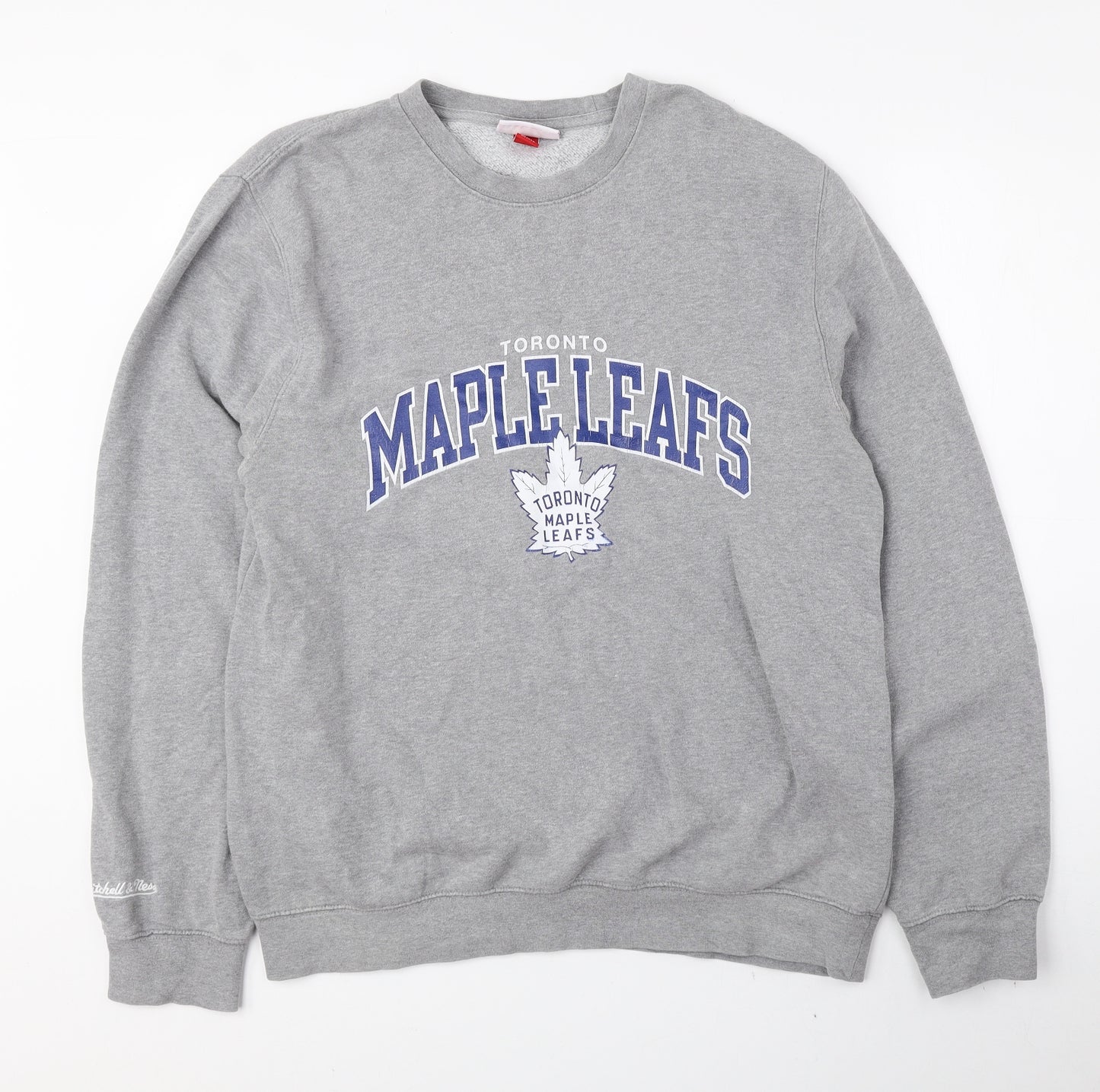 Mitchell & Ness Mens Multicoloured Cotton Pullover Sweatshirt Size L - Toronto