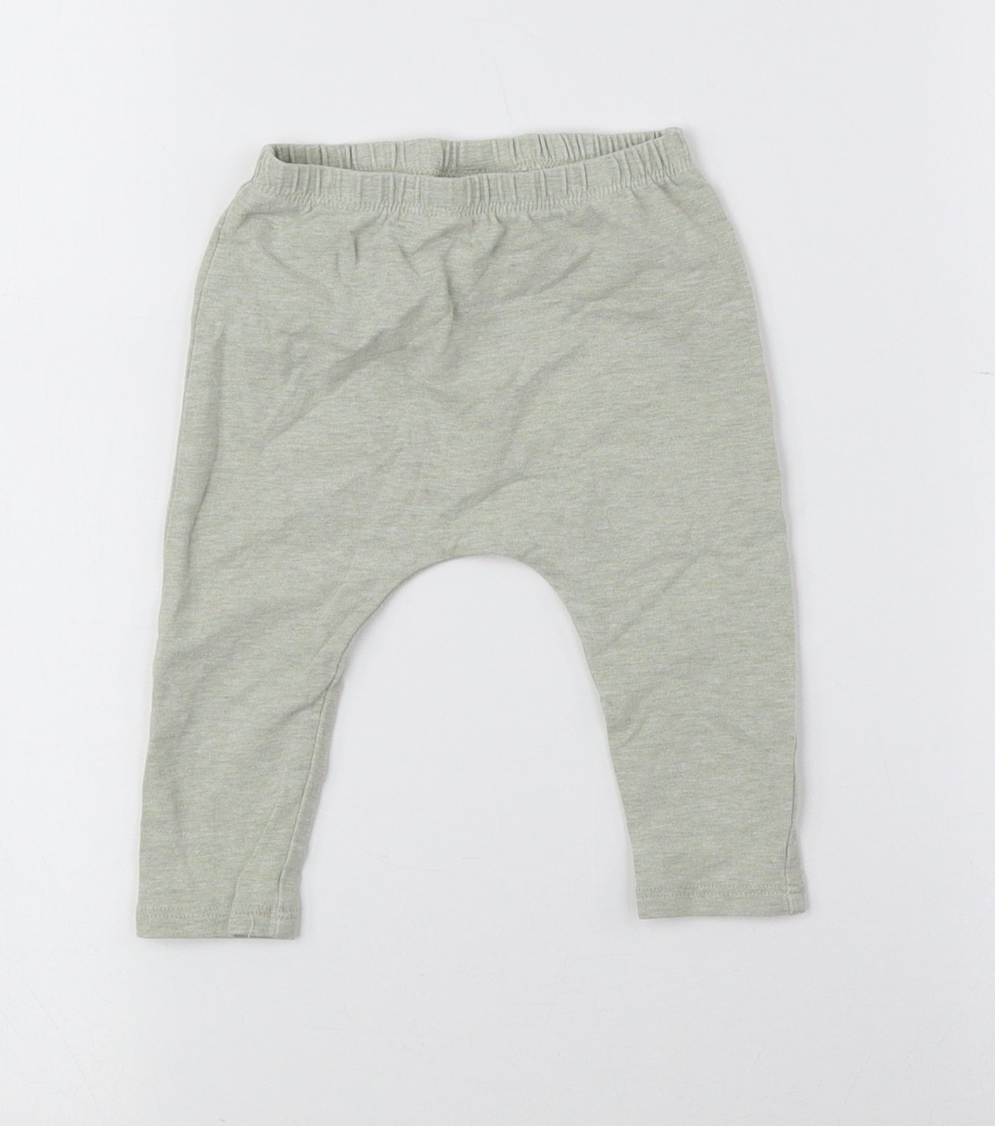 NEXT Baby Green Cotton Jogger Leggings Size 6-9 Months Pullover