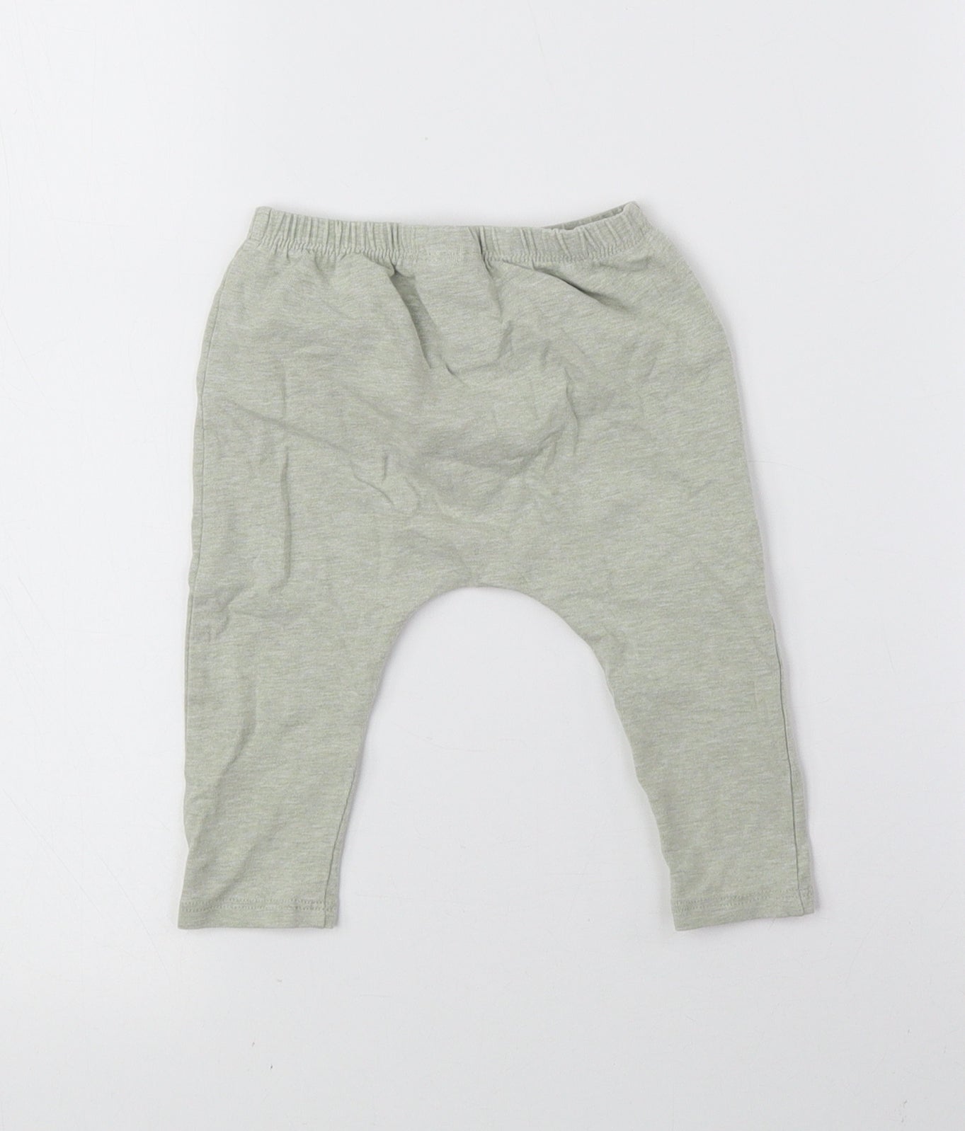 NEXT Baby Green Cotton Jogger Leggings Size 6-9 Months Pullover