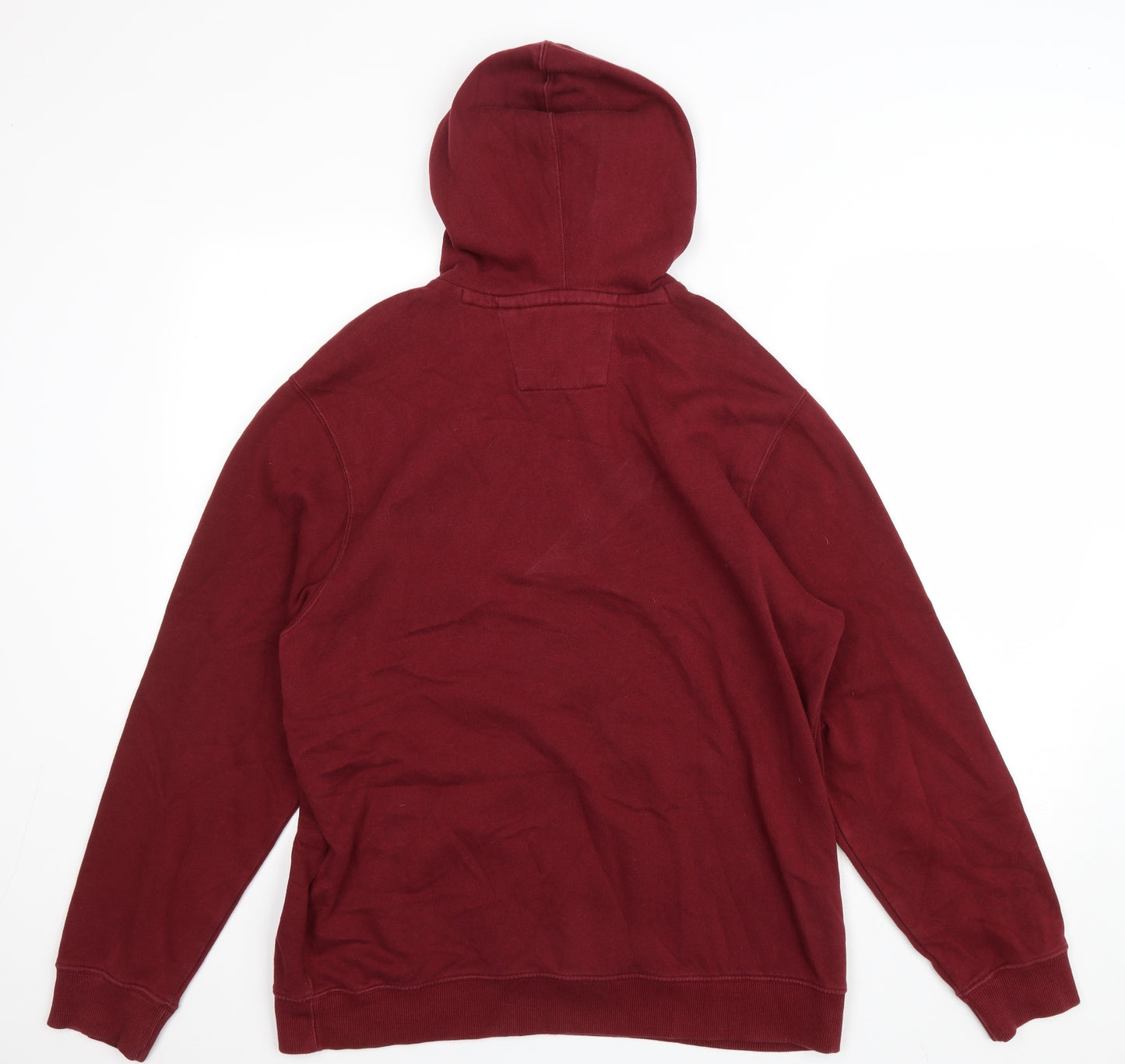 George Mens Red Cotton Pullover Hoodie Size M - Wildcats