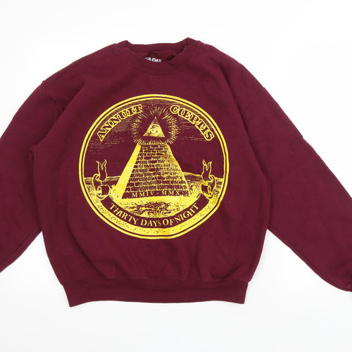 Gildan Mens Red Cotton Pullover Sweatshirt Size M - 30 days of night