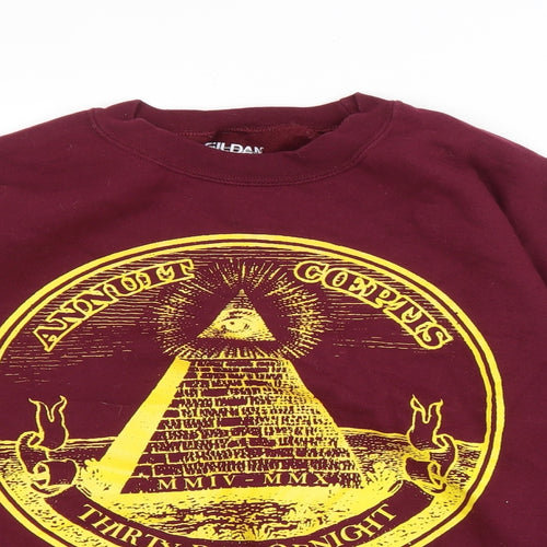 Gildan Mens Red Cotton Pullover Sweatshirt Size M - 30 days of night