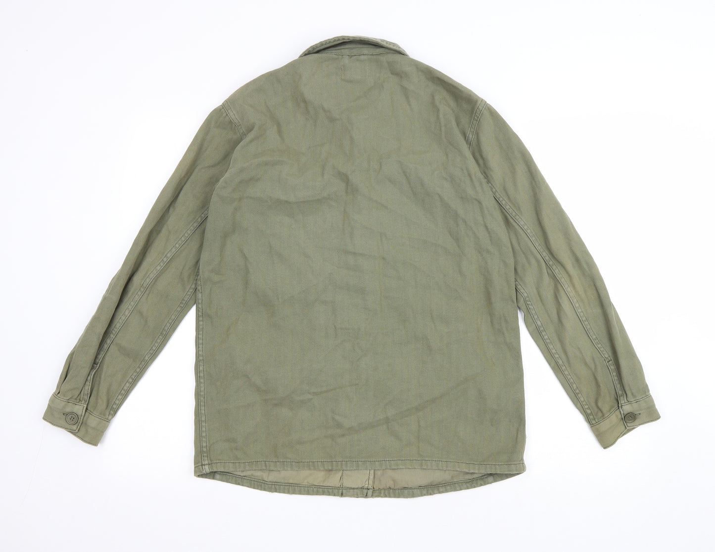 Topshop Womens Green Jacket Size 10 Button