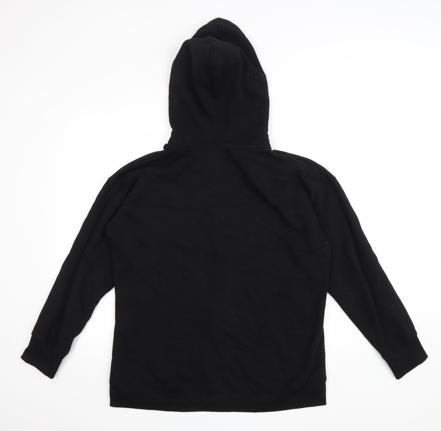New Look Mens Black Cotton Full Zip Hoodie Size M
