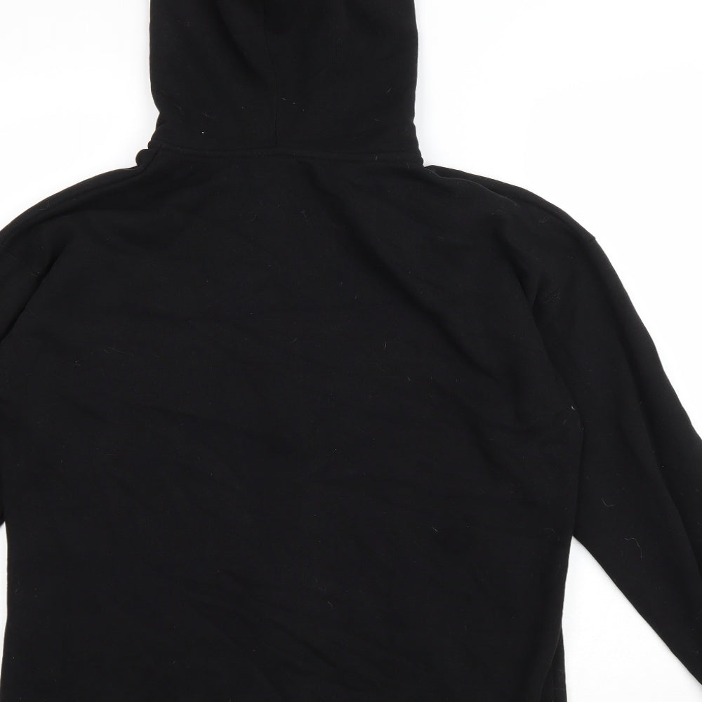 New Look Mens Black Cotton Full Zip Hoodie Size M