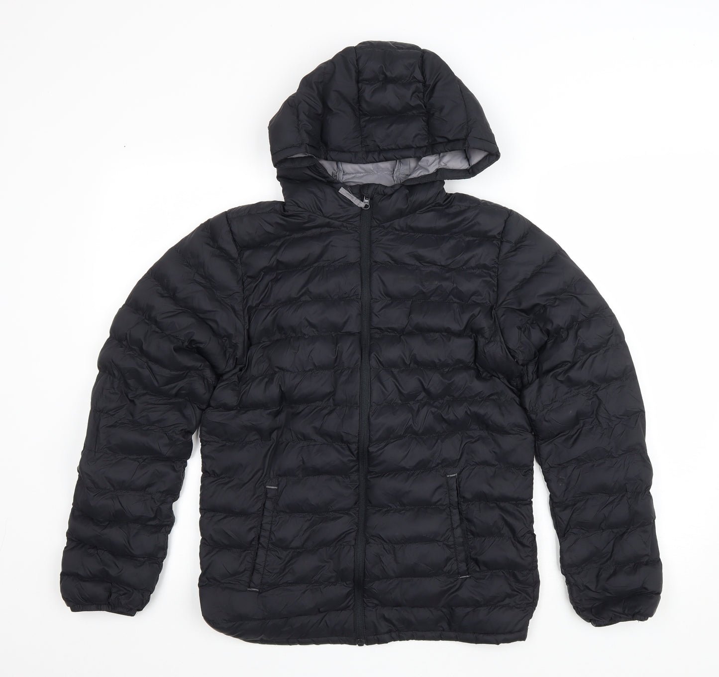 Mountain Warehouse Boys Black Puffer Jacket Coat Size 13 Years Zip