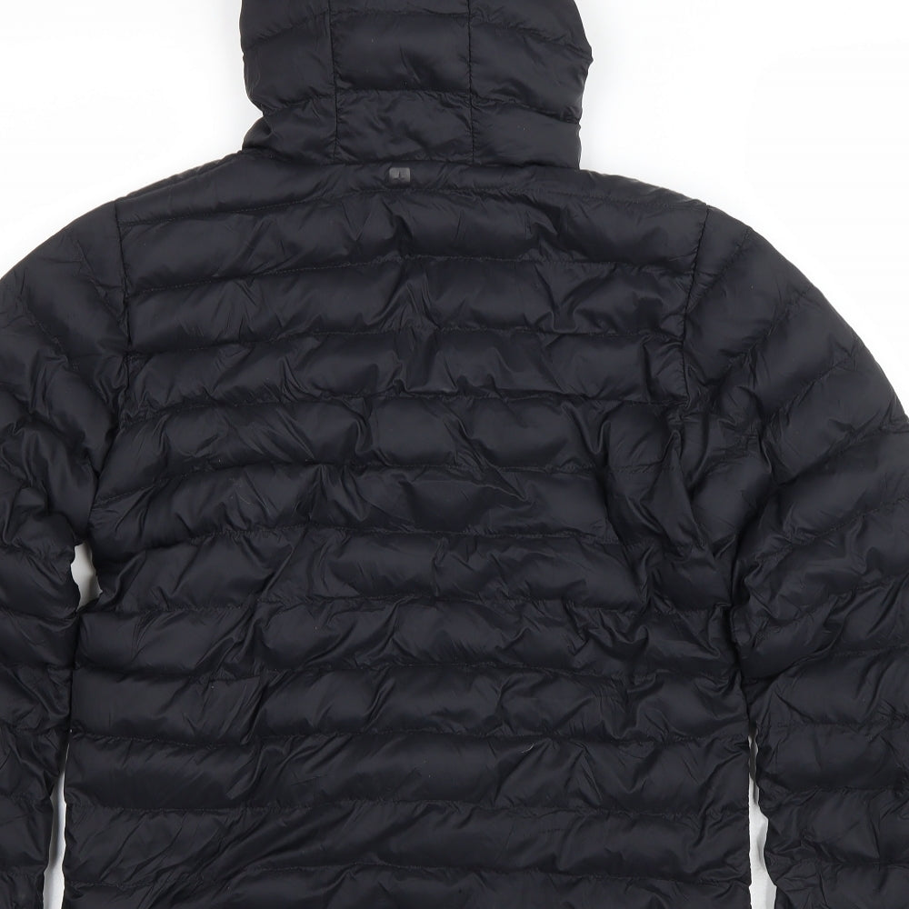 Mountain Warehouse Boys Black Puffer Jacket Coat Size 13 Years Zip