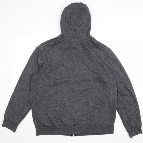 Primark Mens Grey Cotton Full Zip Hoodie Size 2XL - Global Supply