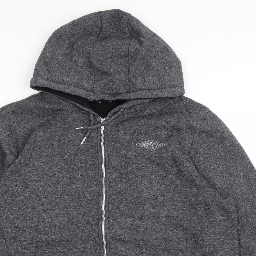 Primark Mens Grey Cotton Full Zip Hoodie Size 2XL - Global Supply