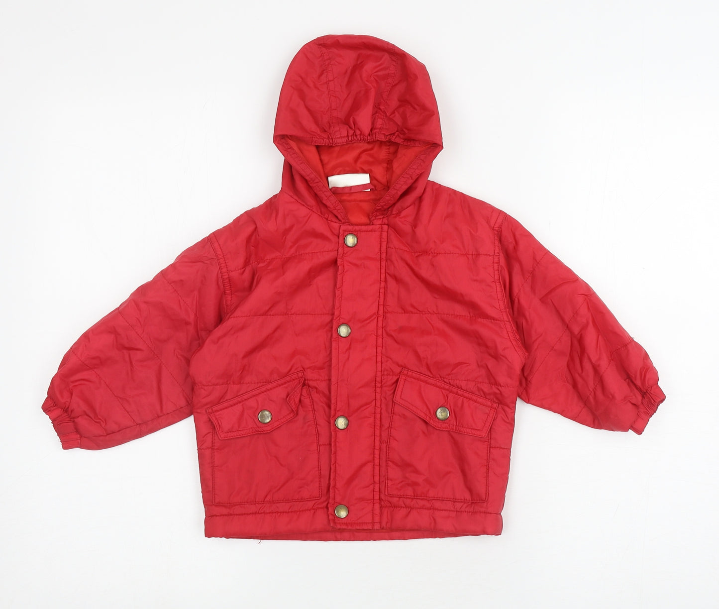 ABC Club Baby Red Ikat Basic Coat Coat Size 12-18 Months Zip