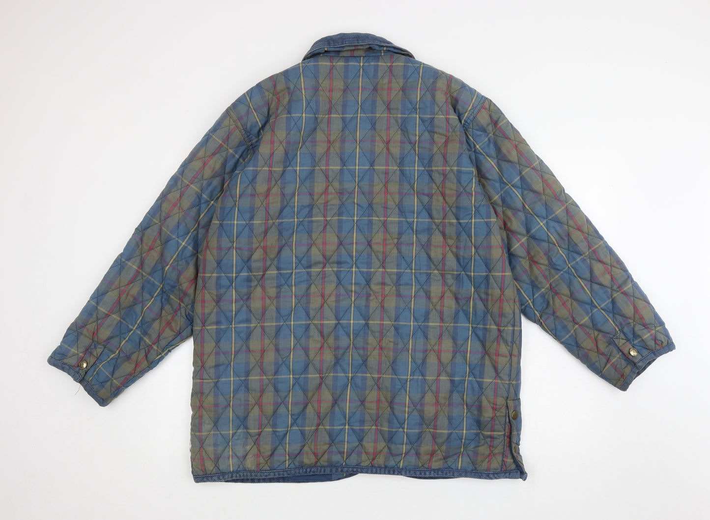 Equestrain heritage Womens Multicoloured Plaid Jacket Size 14 Button