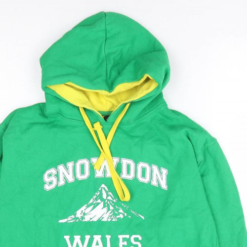 Oakridge Womens Green Cotton Pullover Hoodie Size M Pullover - Snowdon Wales