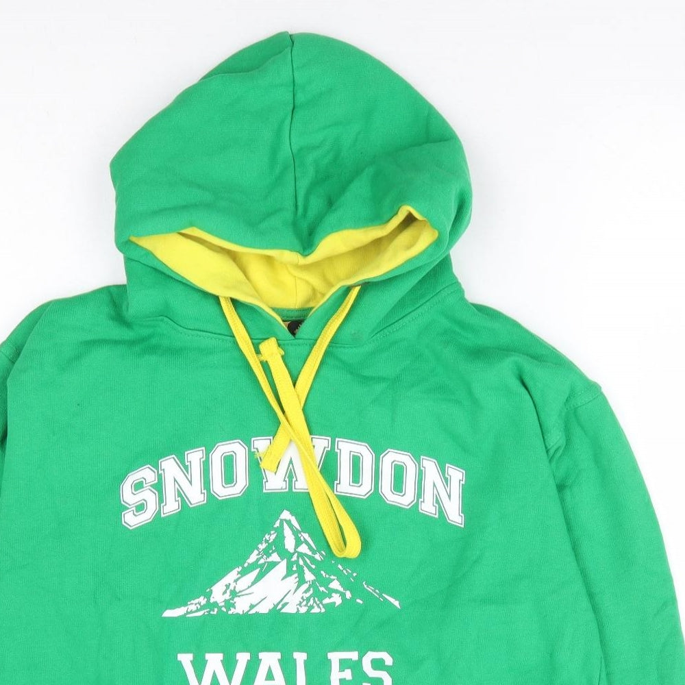 Oakridge Womens Green Cotton Pullover Hoodie Size M Pullover - Snowdon Wales
