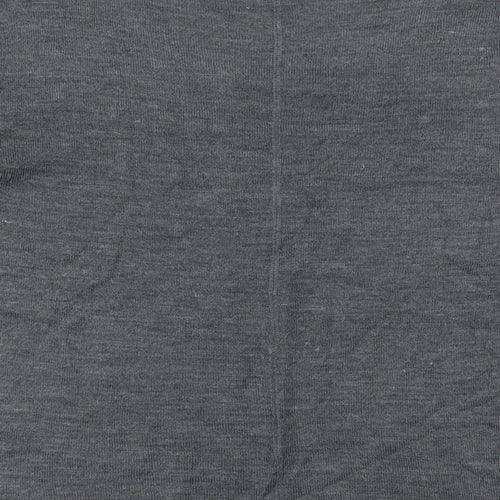 Avenue Womens Grey Scoop Neck Acrylic Pullover Jumper Size 12