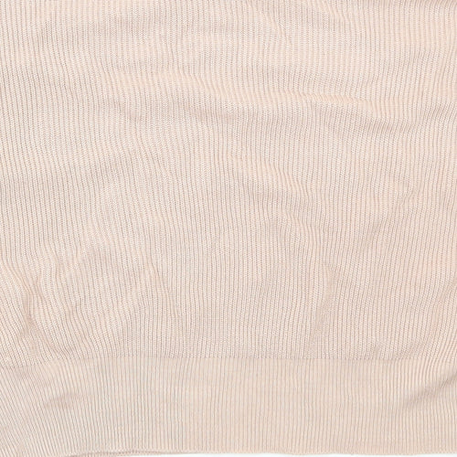 Select Womens Pink Round Neck Acrylic Pullover Jumper Size M