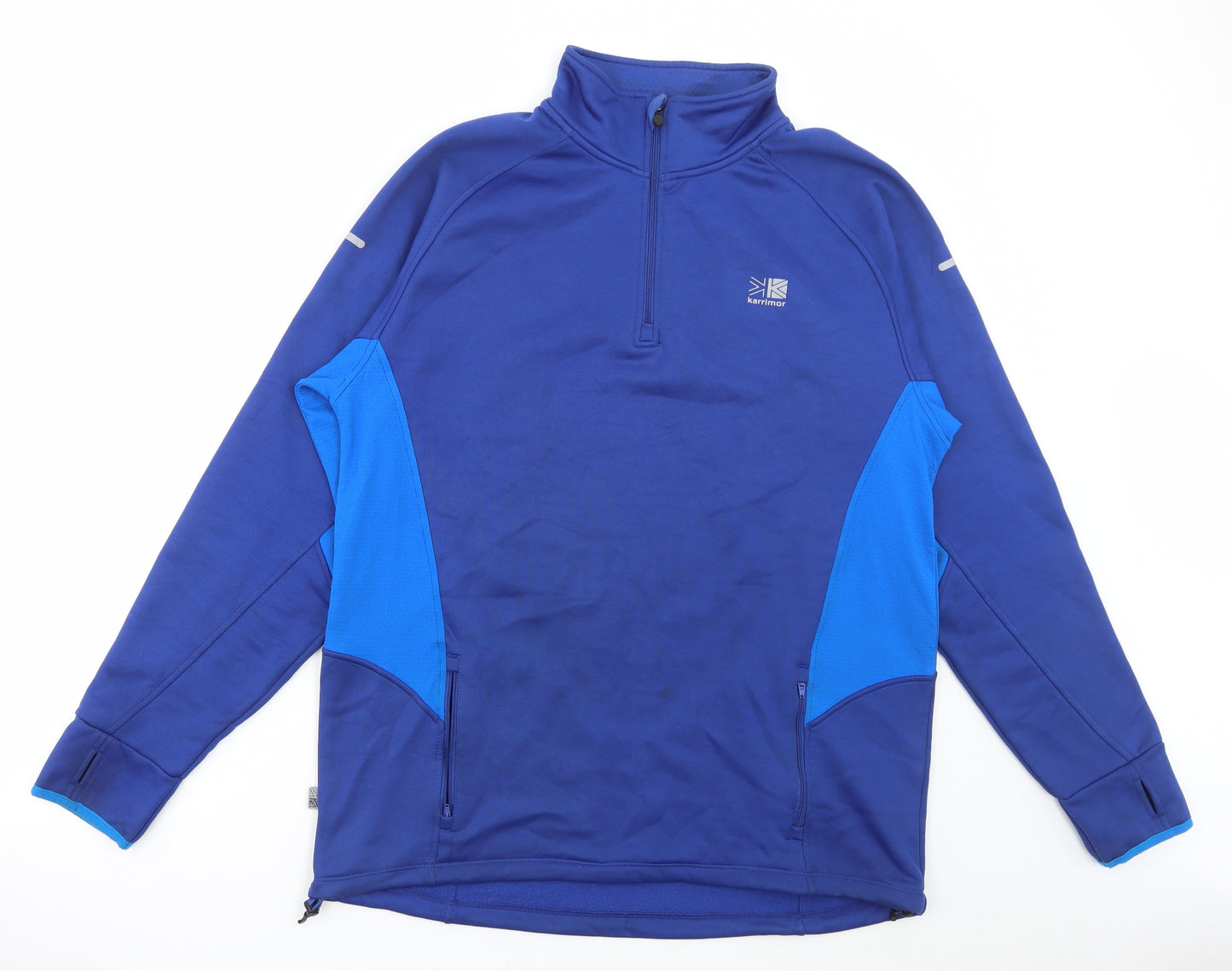 Karrimor Mens Blue Polyester Pullover Sweatshirt Size XL
